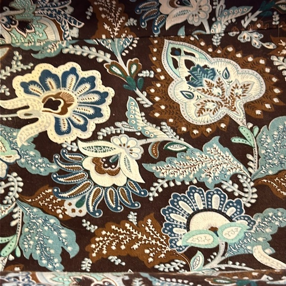 Vera Bradley Java Blue Lined Storage Basket - Picture 5 of 8